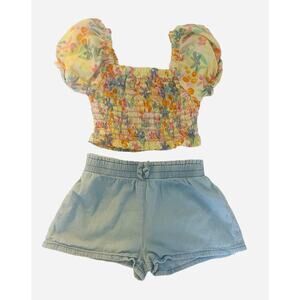Vince Camuto Girls Matching Floral 2-Piece Set Size 4